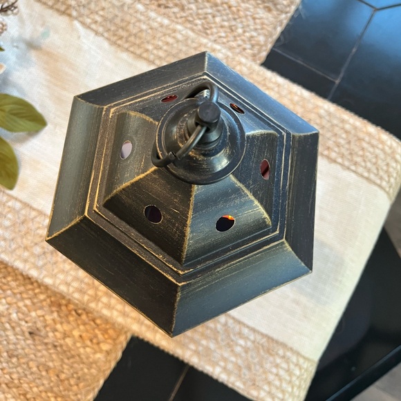 Lantern light decor color changing faux distressed iron look - Picture 16 of 16